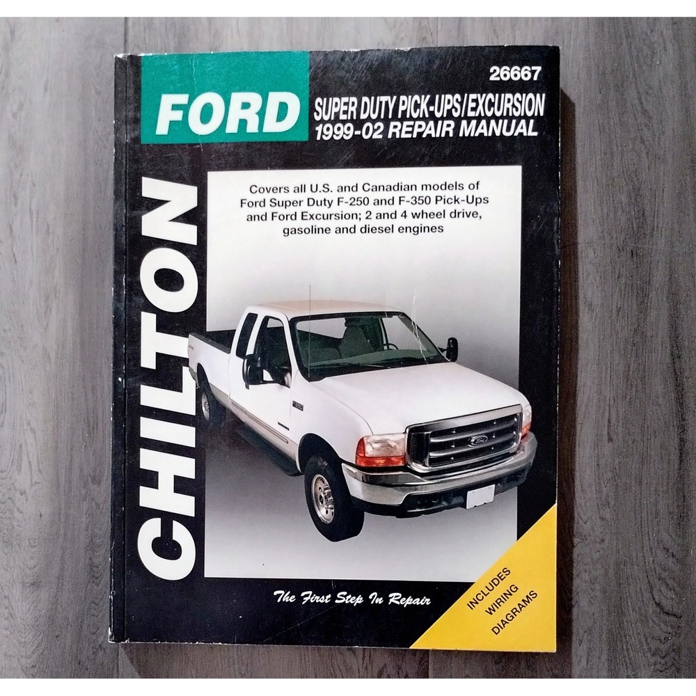 Chilton 26667 Ford Super Duty F-250 F-350 Excursion 1999-02 Repair Manual Wiring
